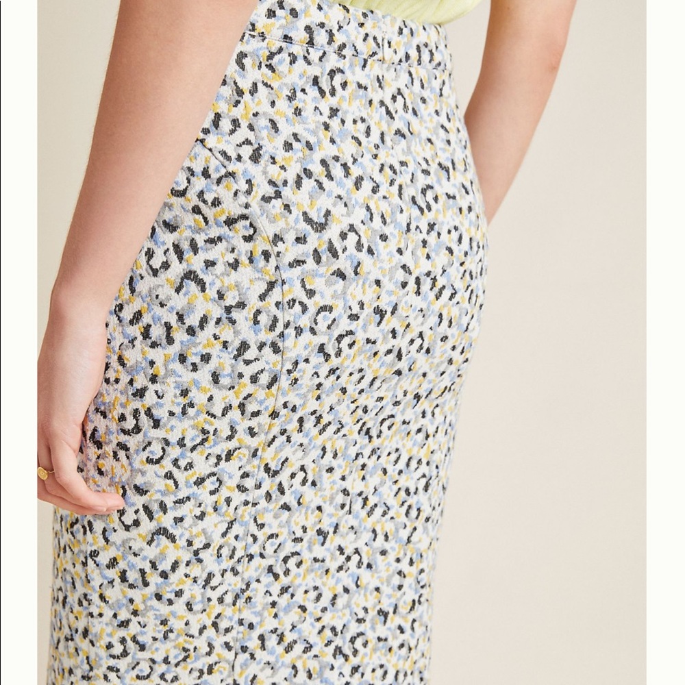 Maeve Leopard Jacquard Skirt - Picture 2 of 7
